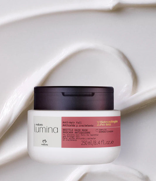 Máscara Capilar Antiqueda Cabelos quebradiços Lumina Natura, 250ml
